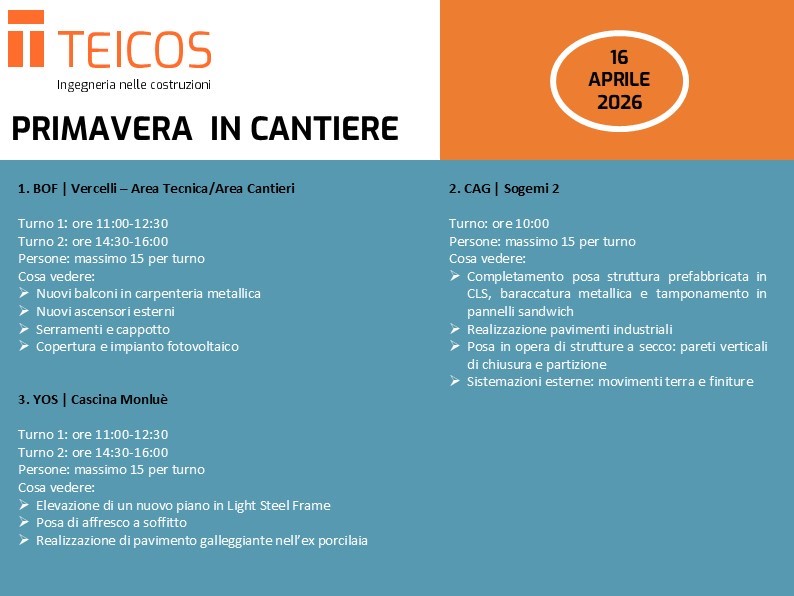 Primavera in Cantiere 16 aprile